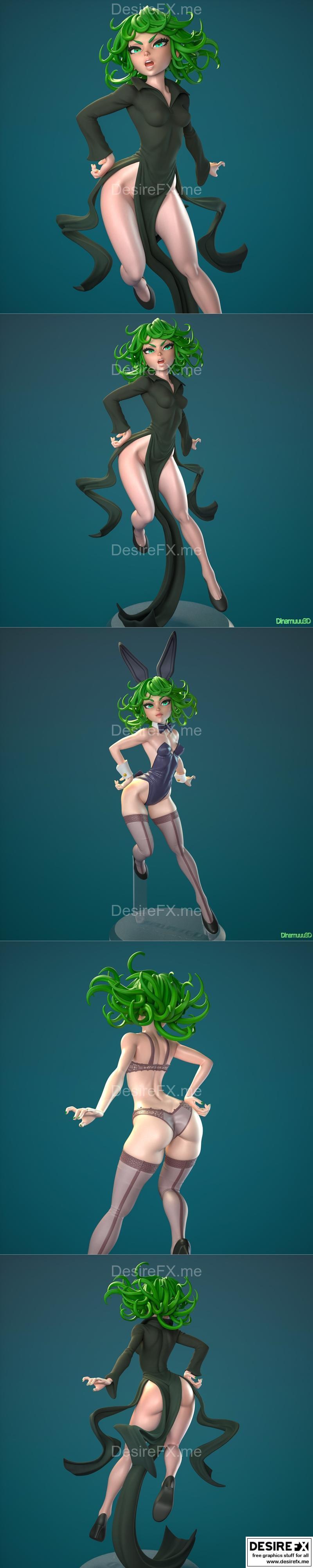 Tatsumaki 动漫3D打印模型|Tatsumaki – Dinamuuu3d – 3D Print Model STL