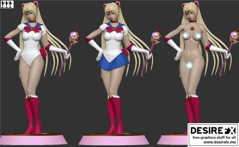 美少女战士 3D打印模型|Sailor Moon – 3D Print Model STL