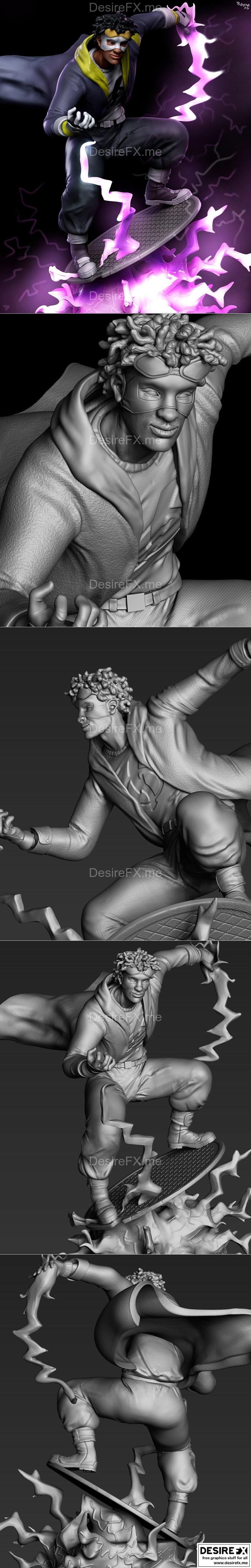 Static Shock 3D打印模型|Static Shock – 3D Print Model STL