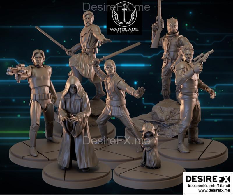 Warblade Studio 2023年3D打印模型：动漫游戏角色立体模型集|Warblade Studio January 2023 – 3D Print Model STL