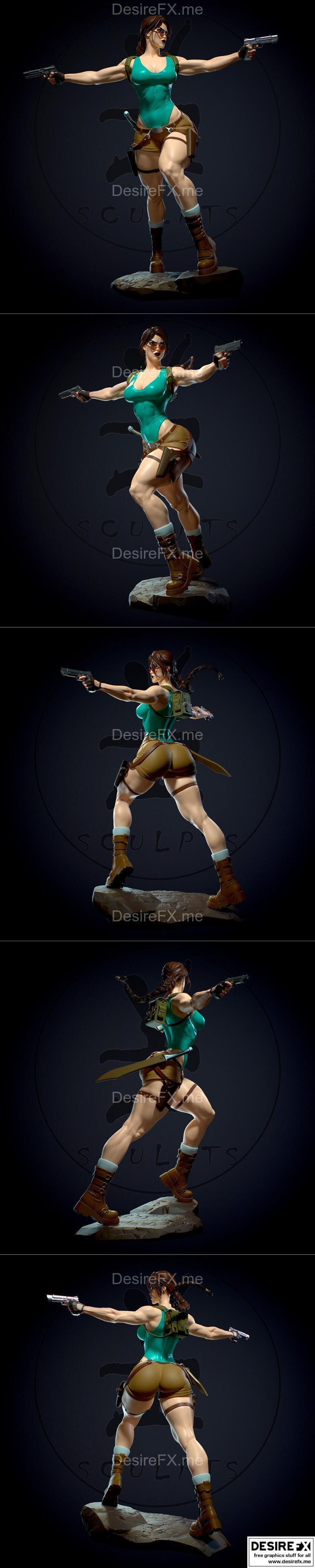 Tomb Raider 蕾哈·克罗夫特 3D打印模型|Tomb Raider Lara Croft – 3D Print Model STL