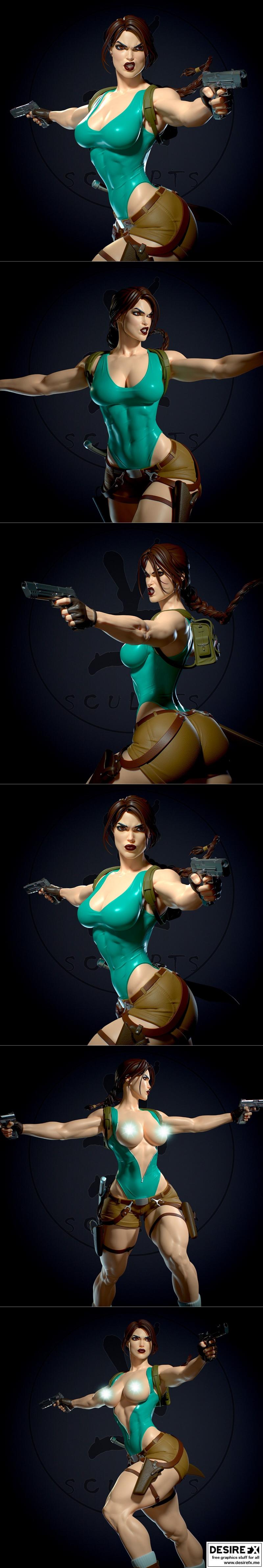 Tomb Raider 蕾哈·克罗夫特 3D打印模型|Tomb Raider Lara Croft – 3D Print Model STL