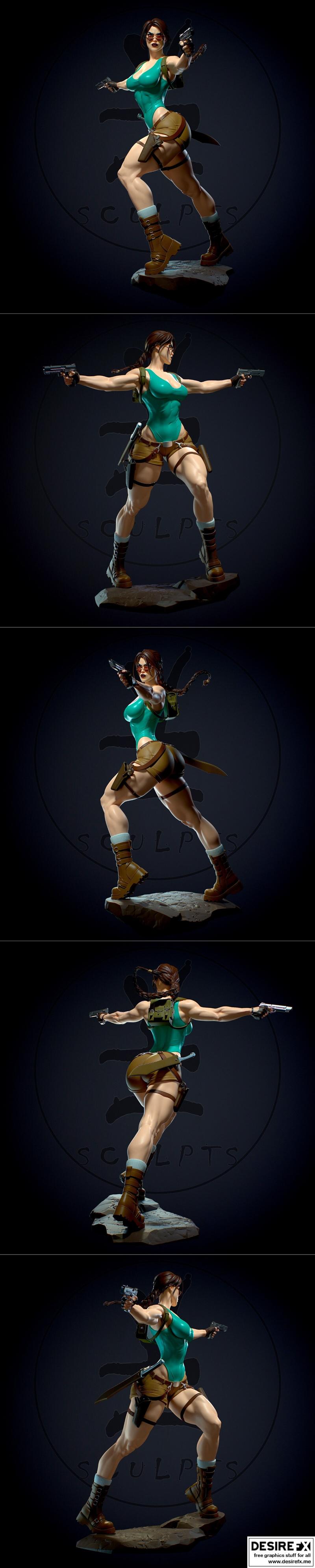 Tomb Raider 蕾哈·克罗夫特 3D打印模型|Tomb Raider Lara Croft – 3D Print Model STL