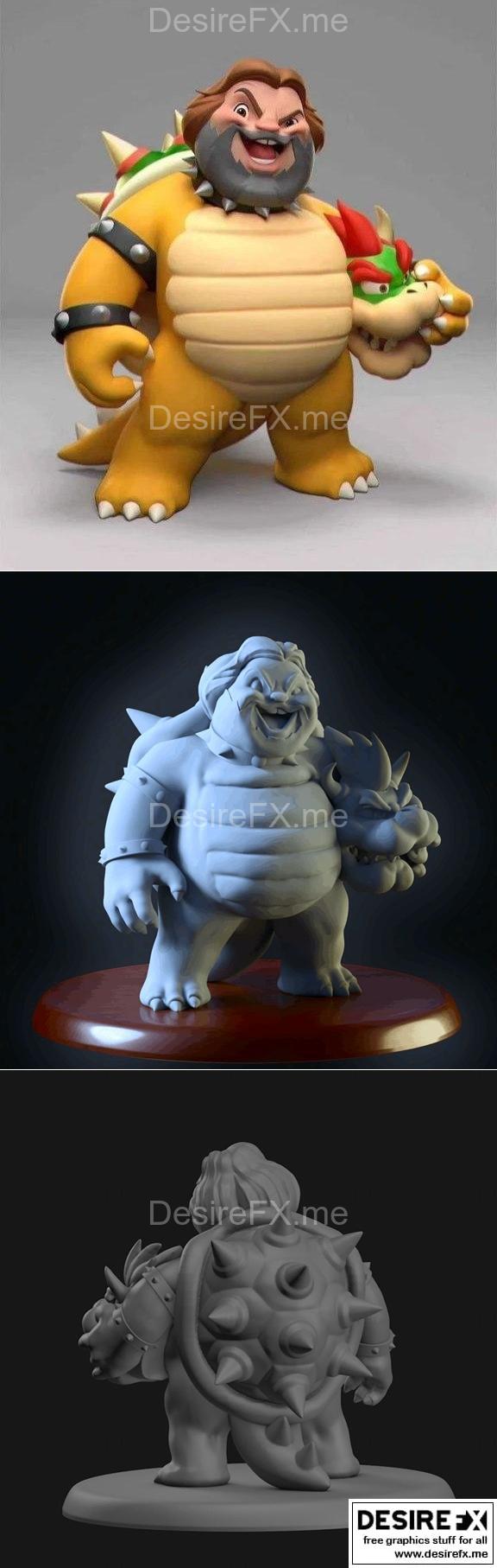 索杰纳·乔克-3D打印模型- Bowser|Bowser Jack Black – 3D Print Model STL