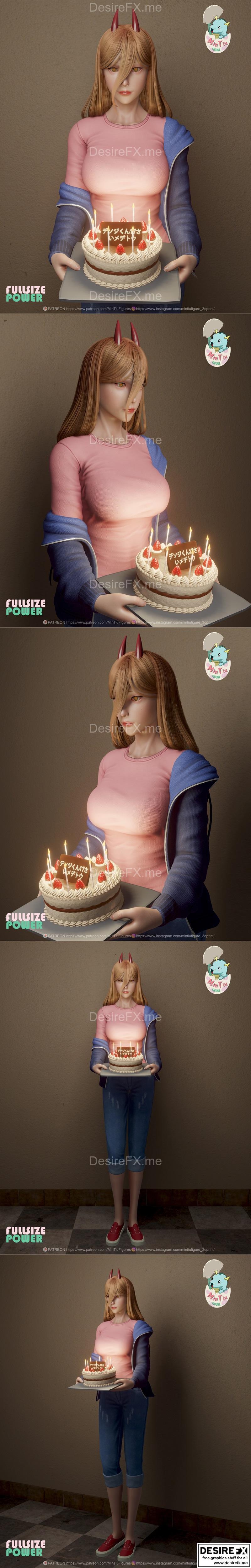 Power（ Chainsawman ）3D打印模型|Power (Chainsawman) – MinTiu – 3D Print Model STL