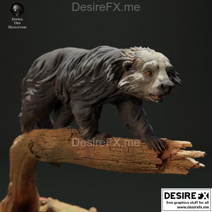 3D打印模型：猩猩猫Binturong贝猫|Animal Den – Binturong Bea Cat – 3D Print Model STL