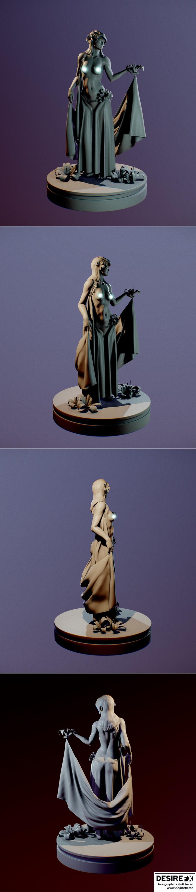 迪贝拉雕像 3D打印模型|Statue of Dibella – 3D Print Model STL