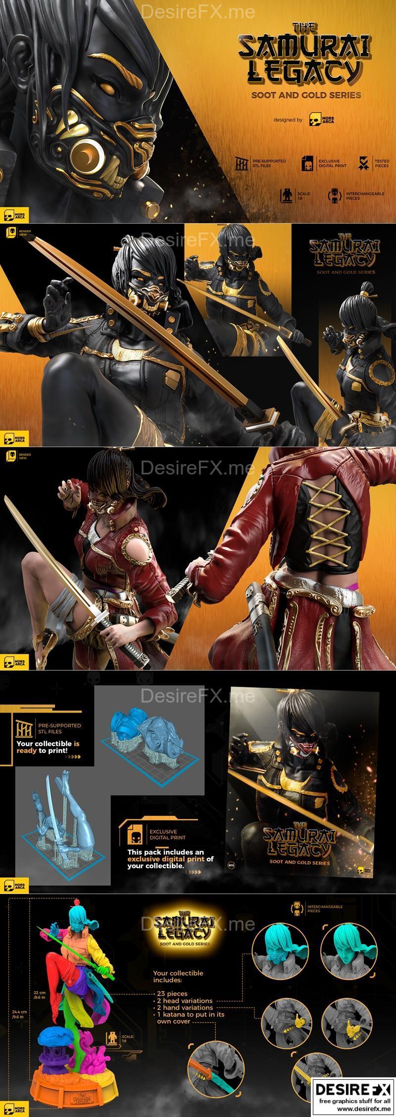 武士传承 – 3D打印模型 STL|The Samurai Legacy – 3D Print Model STL