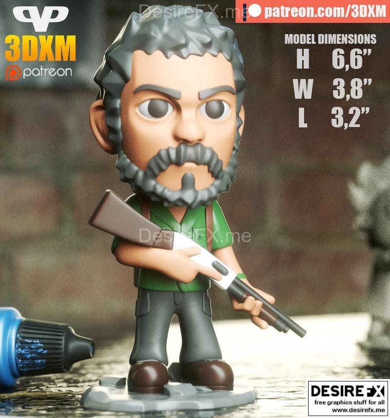 乔尔Chibi 3D打印模型|Joel Chibi – 3D Print Model STL