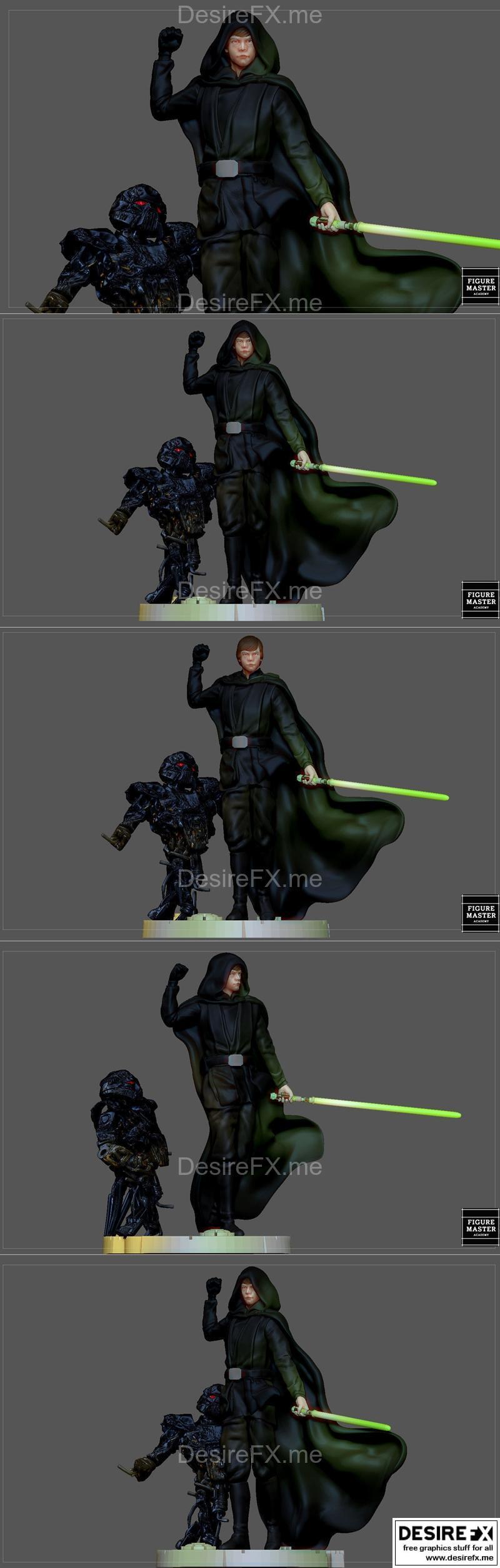 卢克·天行者 3D打印模型|Luke Skywalker 2 – 3D Print Model STL