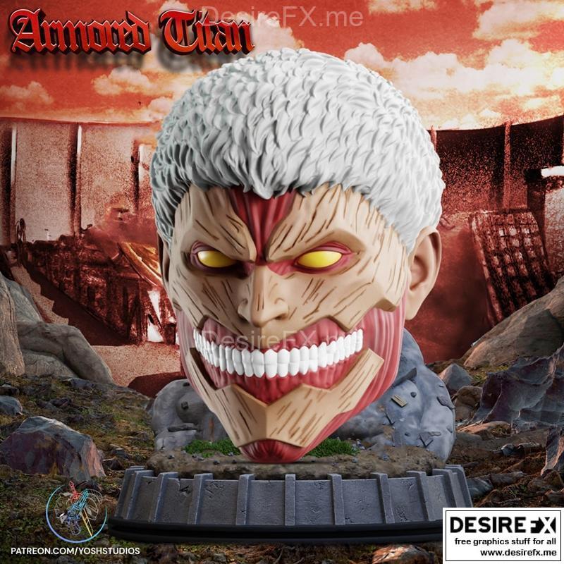 装甲泰坦面罩 - 3D打印模型|Armored Titan Mask – 3D Print Model STL