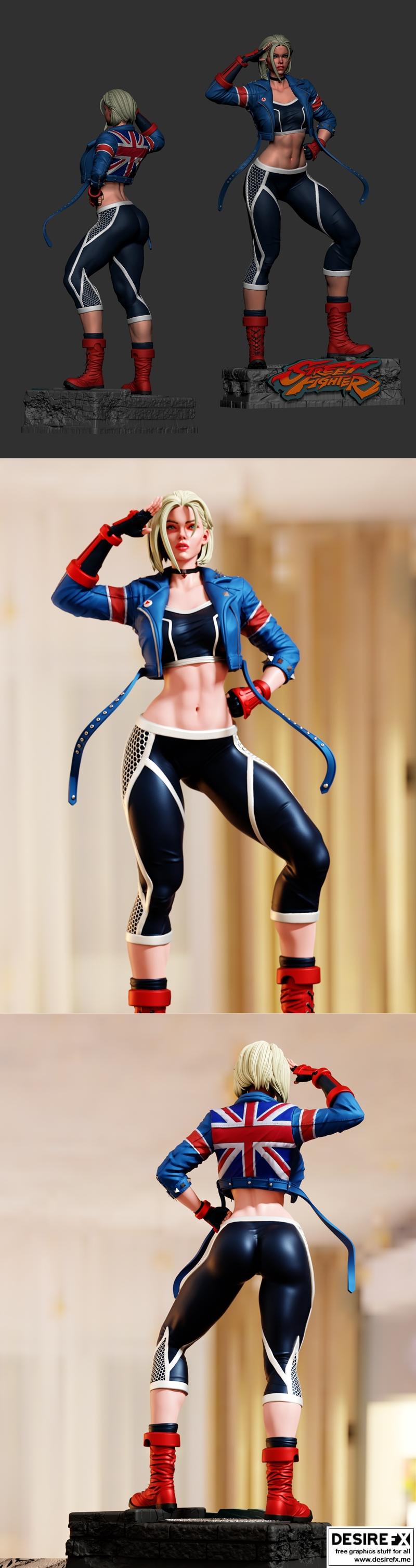 街霸6 Cammy 3D打印模型|Cammy – Street Fighter 6 – 3D Print Model STL