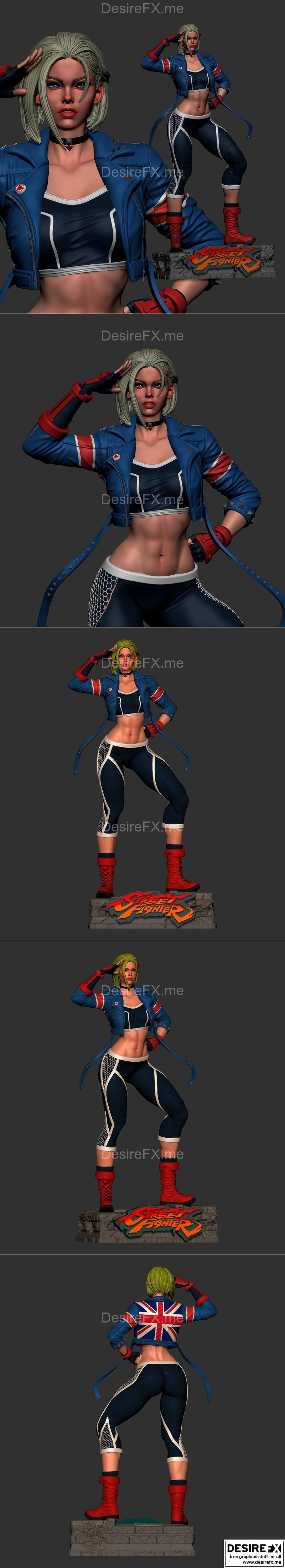 街霸6 Cammy 3D打印模型|Cammy – Street Fighter 6 – 3D Print Model STL