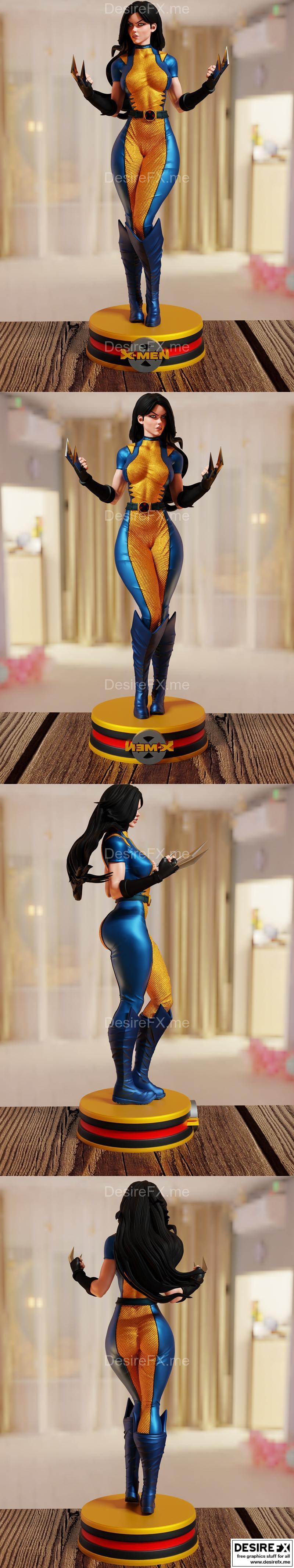 X23 02 – 3D打印模型：动漫角色【角色名称】|X23 02 – 3D Print Model STL