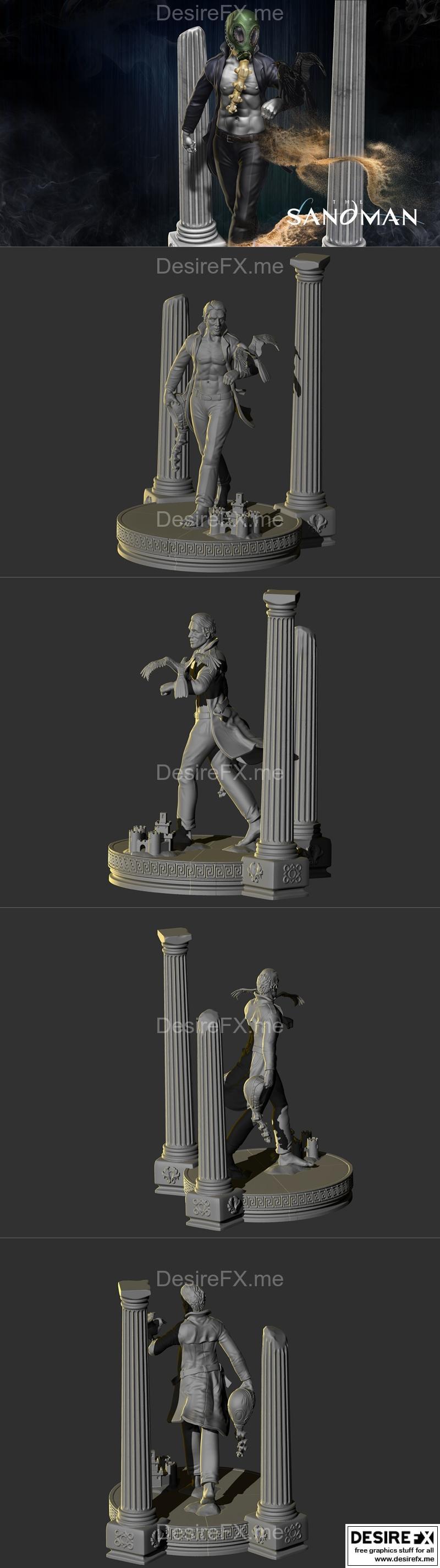 沙人 - 3D打印模型|Sandman – 3D Print Model STL