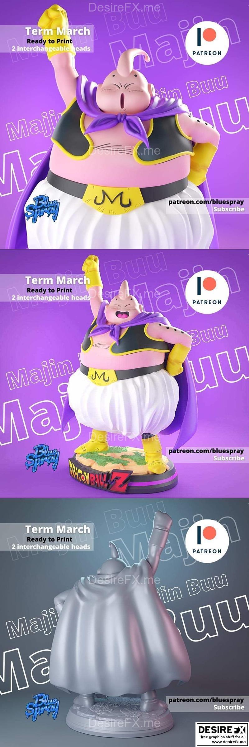 悟空对战布尔玛——3D打印模型|Majin Buu – 3D Print Model STL