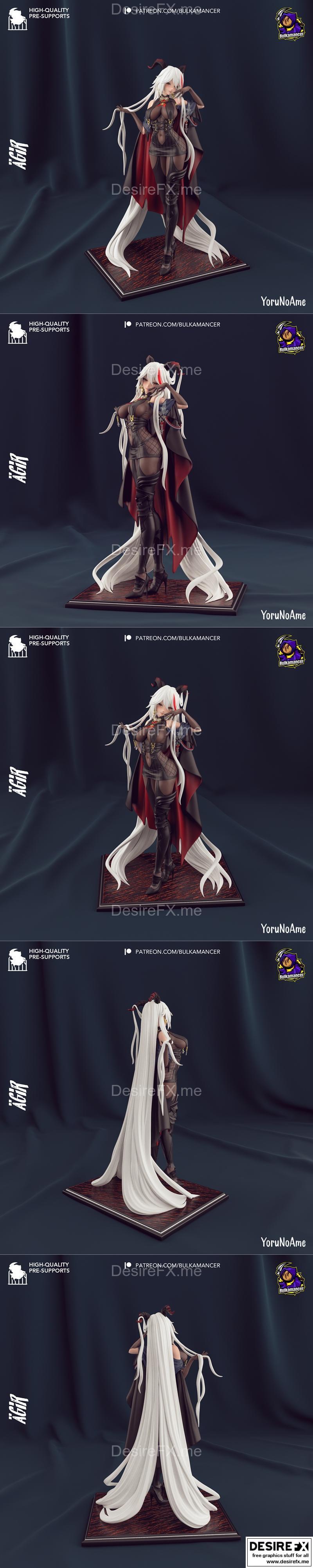 阿吉尔 - 阿兹尔之 lane - 3D打印模型|Agir – Azur Lane – 3D Print Model STL