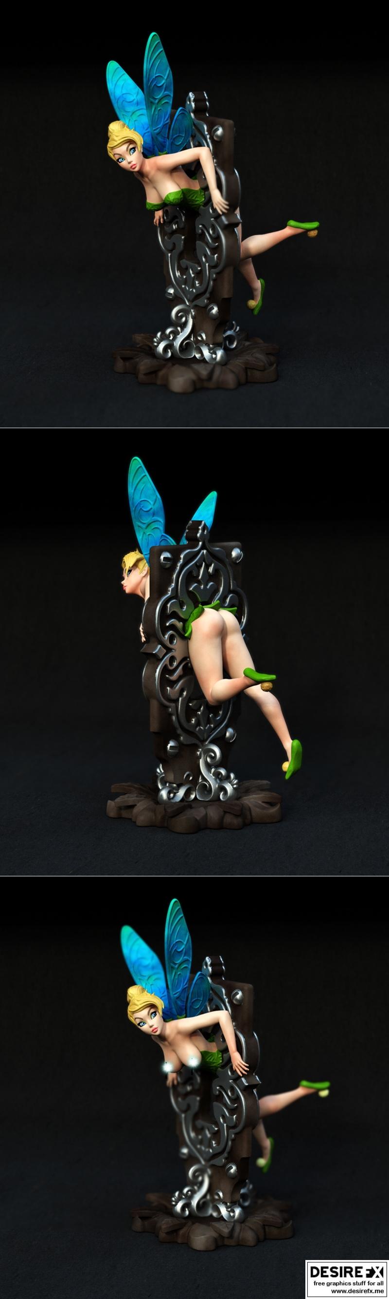 小美人鱼3D打印模型|Tinkerbell is finished – 3D Print Model STL