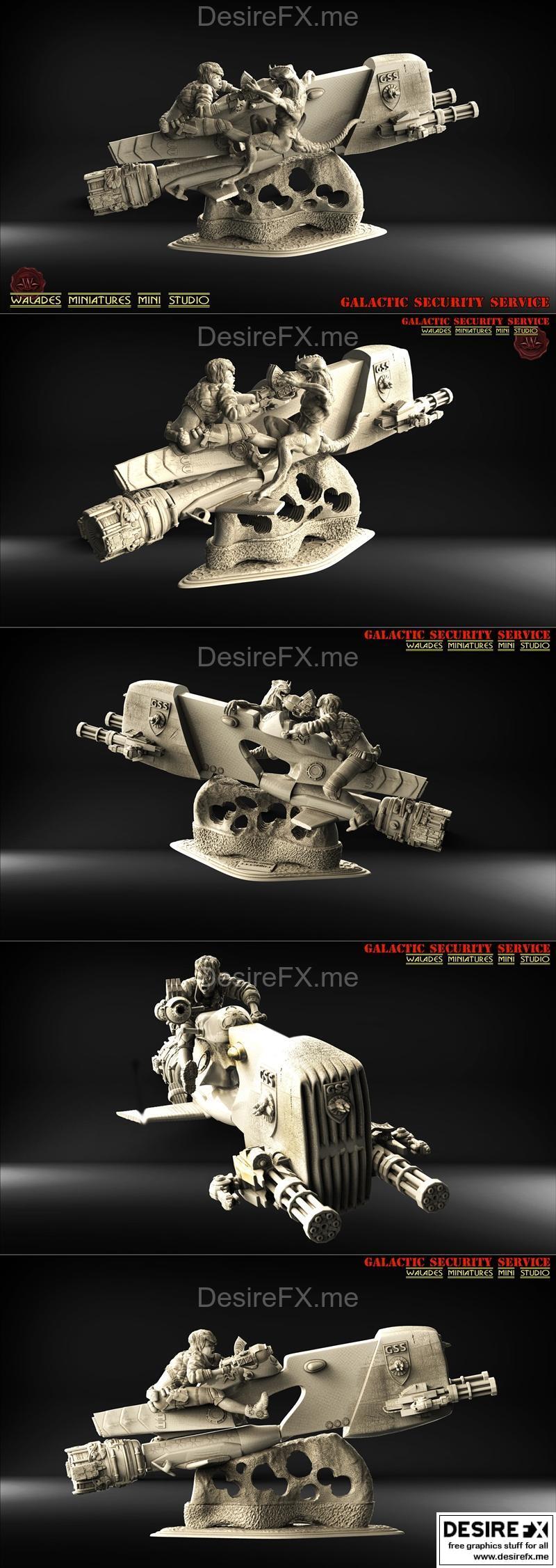 银河安保局 - 3D打印模型|Galactic Security Service – 3D Print Model STL