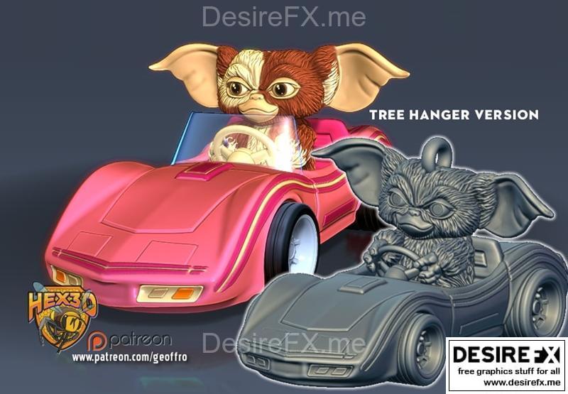 Hex3D - 玩具车模型 - 巴比伦汽车|Hex3D – Gizmo Barbie Car – 3D Print Model STL