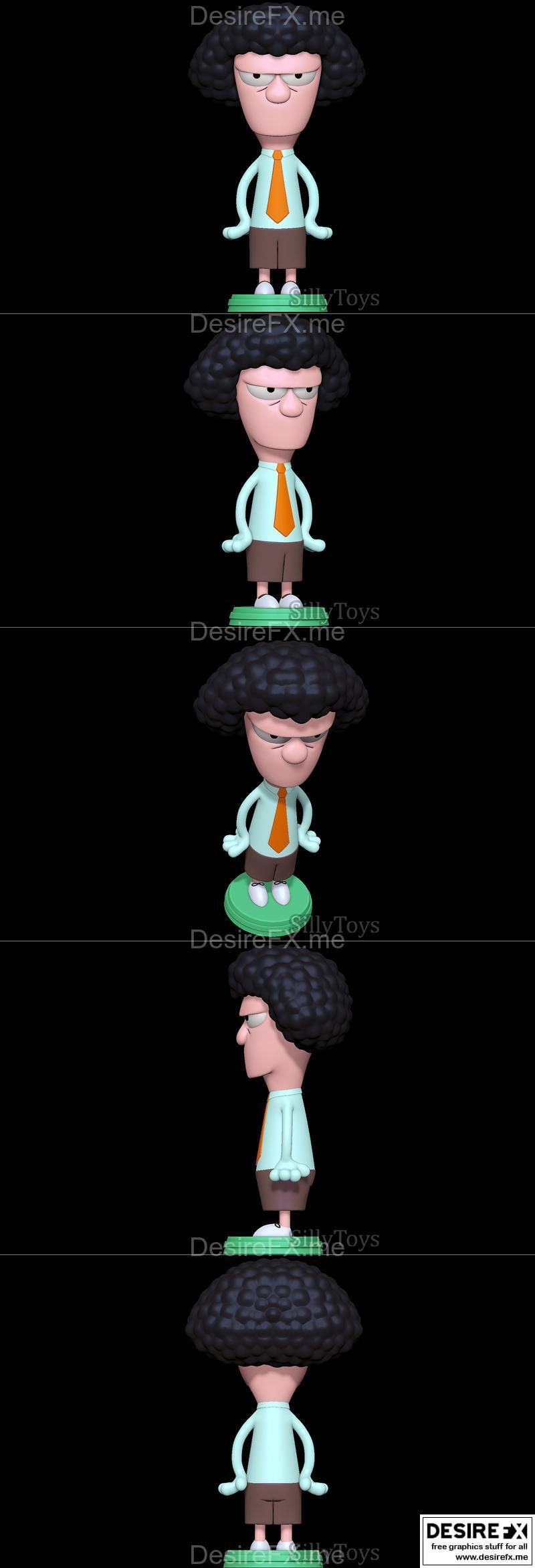 Fentom Mulley - 电影角色 - 3D打印模型|Fentom Mulley – Home Movies – 3D Print Model STL