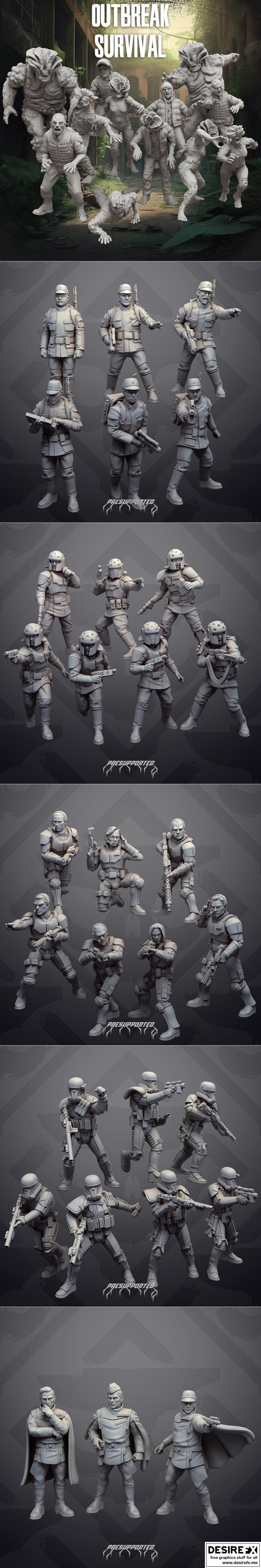 SkullForge Studios 2023年3D打印模型：动漫游戏角色立体造型集|SkullForge Studios February 2023 – 3D Print Model STL
