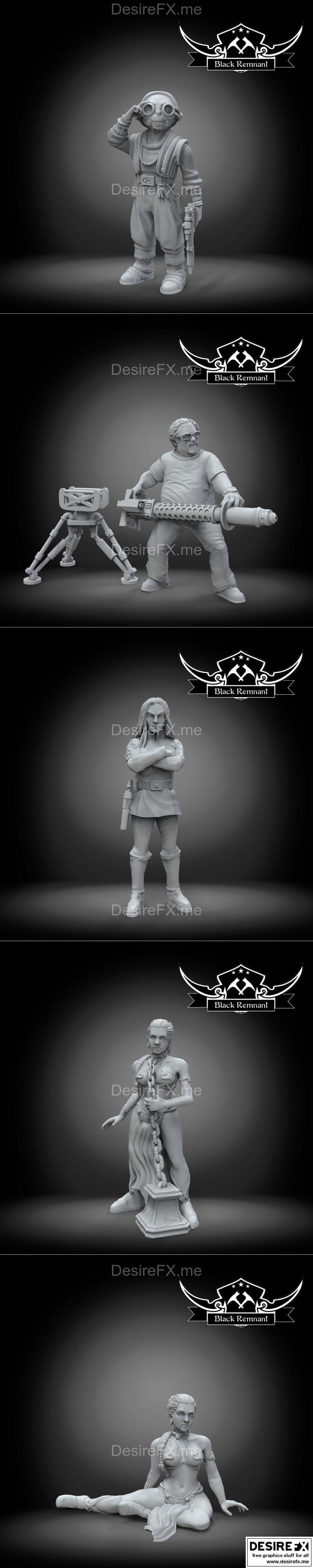 黑残补丁包 - 3D打印模型|Black Remnant Pack – 3D Print Model STL