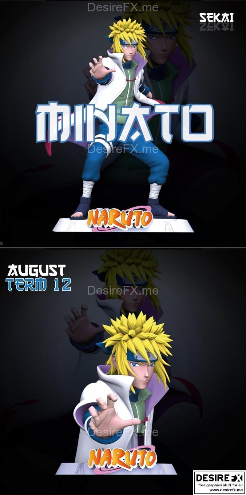 明托雕塑模型 - 世界 - 3D打印塑像|Minato Sculpture and Bust – Sekai – 3D Print Model STL