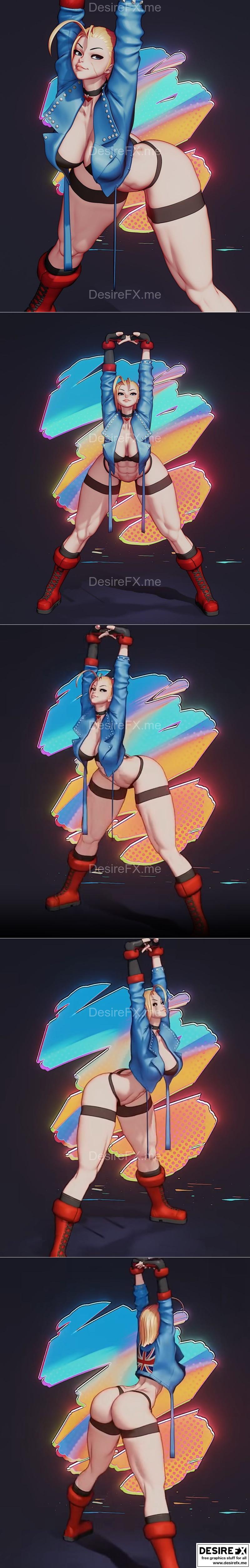 Cammy - 疾风之刃 - 3D打印模型|Cammy – Rushzilla – 3D Print Model STL