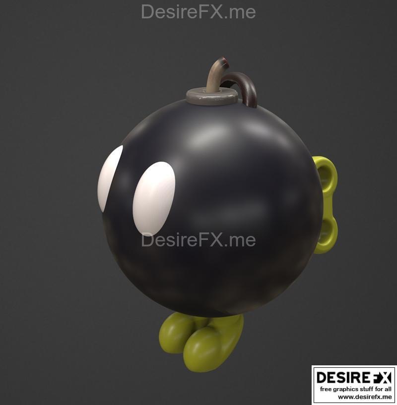 Bobomb树状装饰 3D打印模型|Bobomb Tree Decoration – 3D Print Model STL