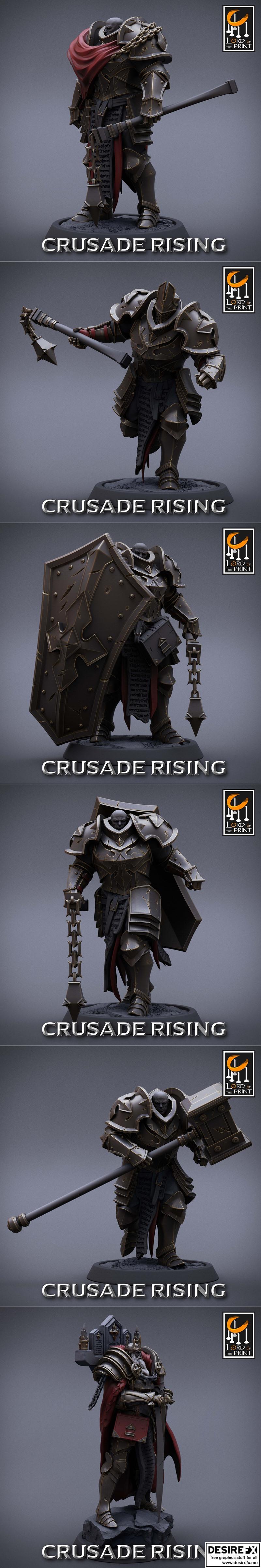 印刷之主——崛起的 crusade 3D打印模型|Lord of the Print – Crusade Rising April 2023 – 3D Print Model STL