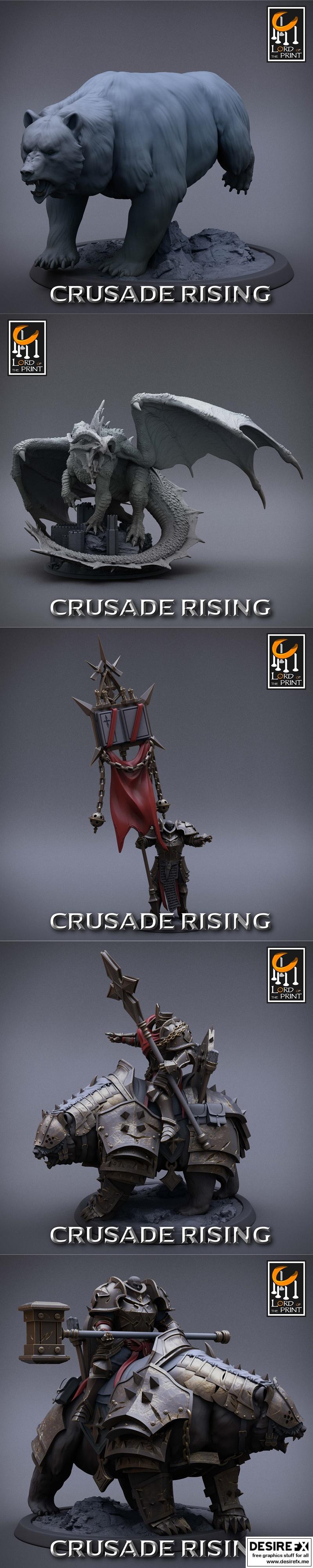 印刷之主——崛起的 crusade 3D打印模型|Lord of the Print – Crusade Rising April 2023 – 3D Print Model STL