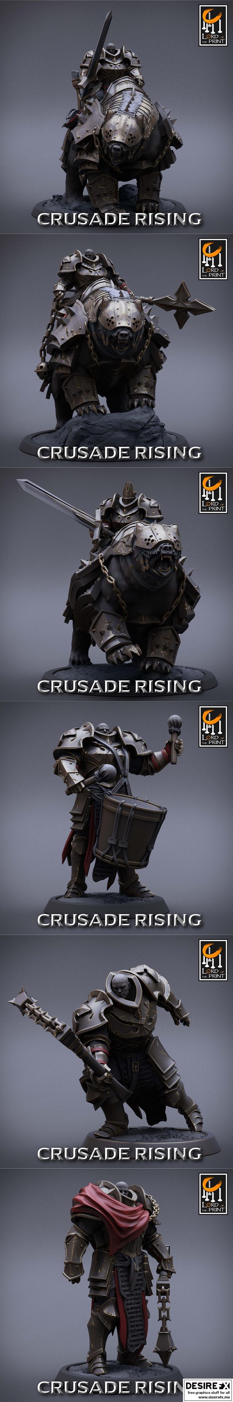 印刷之主——崛起的 crusade 3D打印模型|Lord of the Print – Crusade Rising April 2023 – 3D Print Model STL