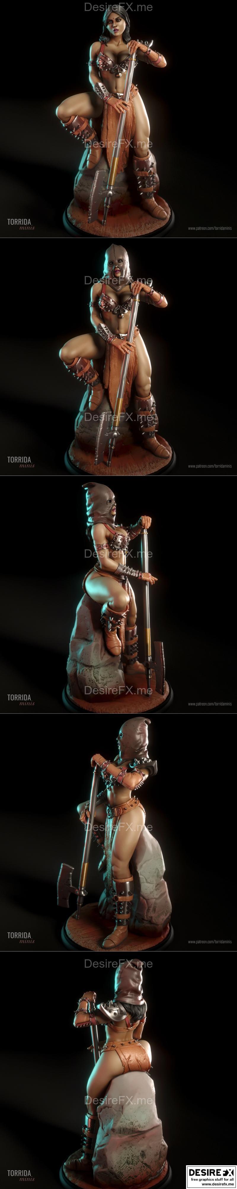 Torrida迷你人形 3D打印模型|Amyra – Torrida Minis – 3D Print Model STL