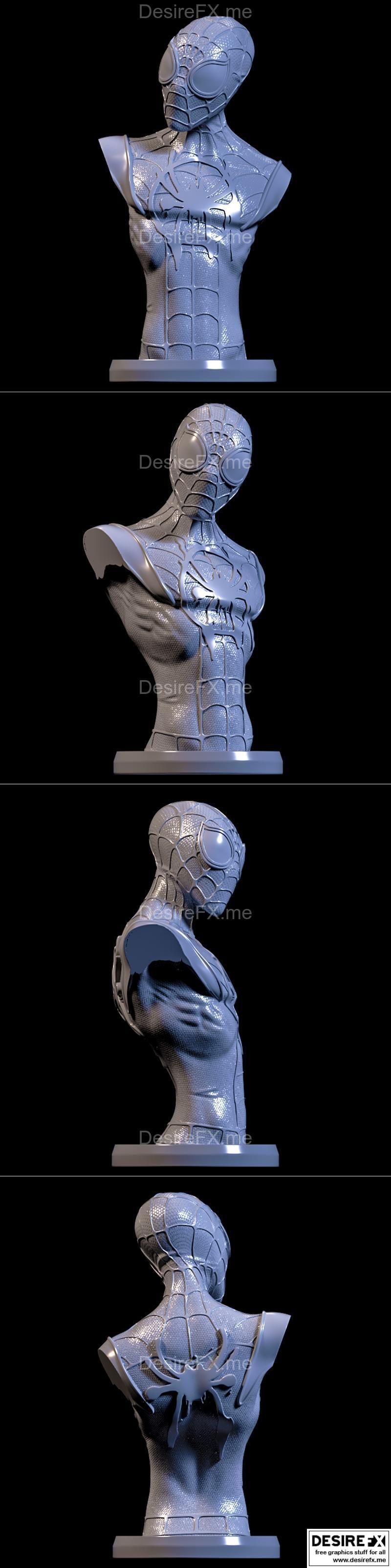 Miles Morales 3D打印模型|Miles Morales Bust – 3D Print Model STL