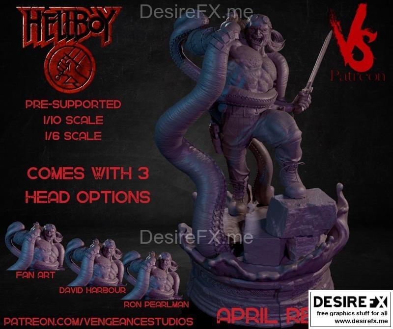 地狱男爵 3D打印模型|Hellboy – 3D Print Model STL