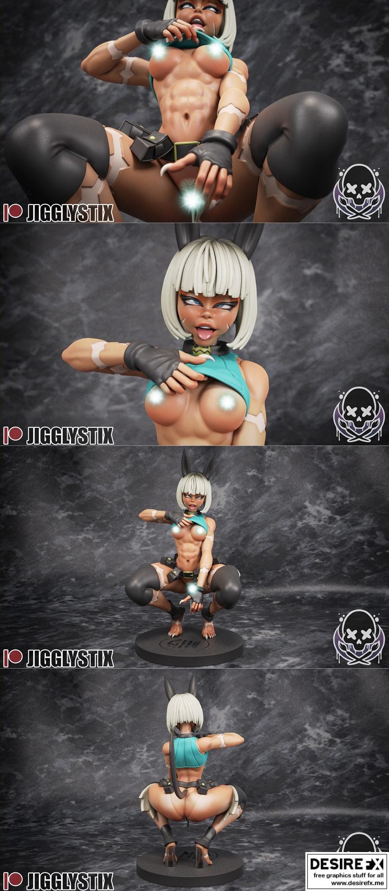 Jigglystix 3D打印模型：Miss Fortune角色造型|Miss Fortune (Skull Girls) – Jigglystix – 3D Print Model STL