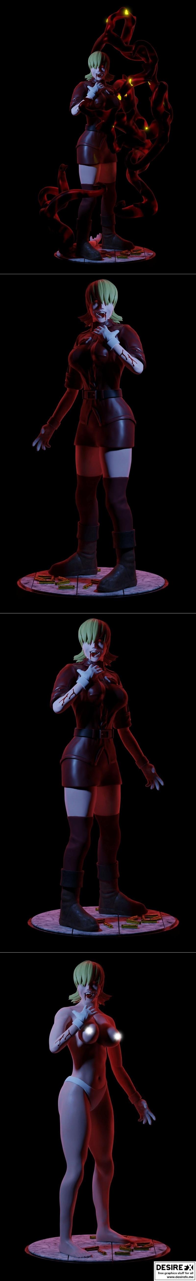 地狱契约 - 赛拉斯 - 3D打印模型|Hellsing – Seras – 3D Print Model STL
