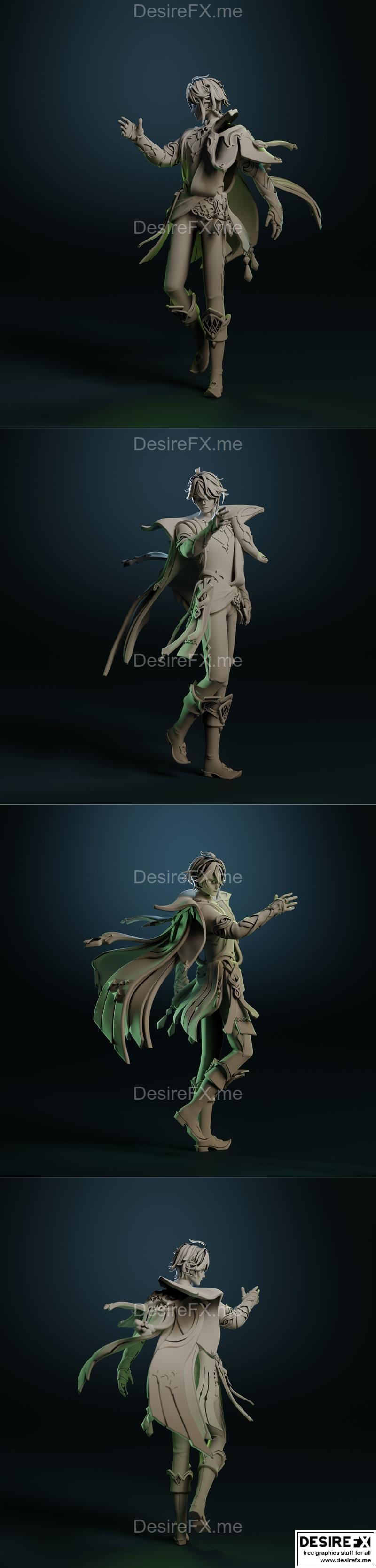 原神 Alhaitham 3D打印模型|Alhaitham Genshin impact – 3D Print Model STL