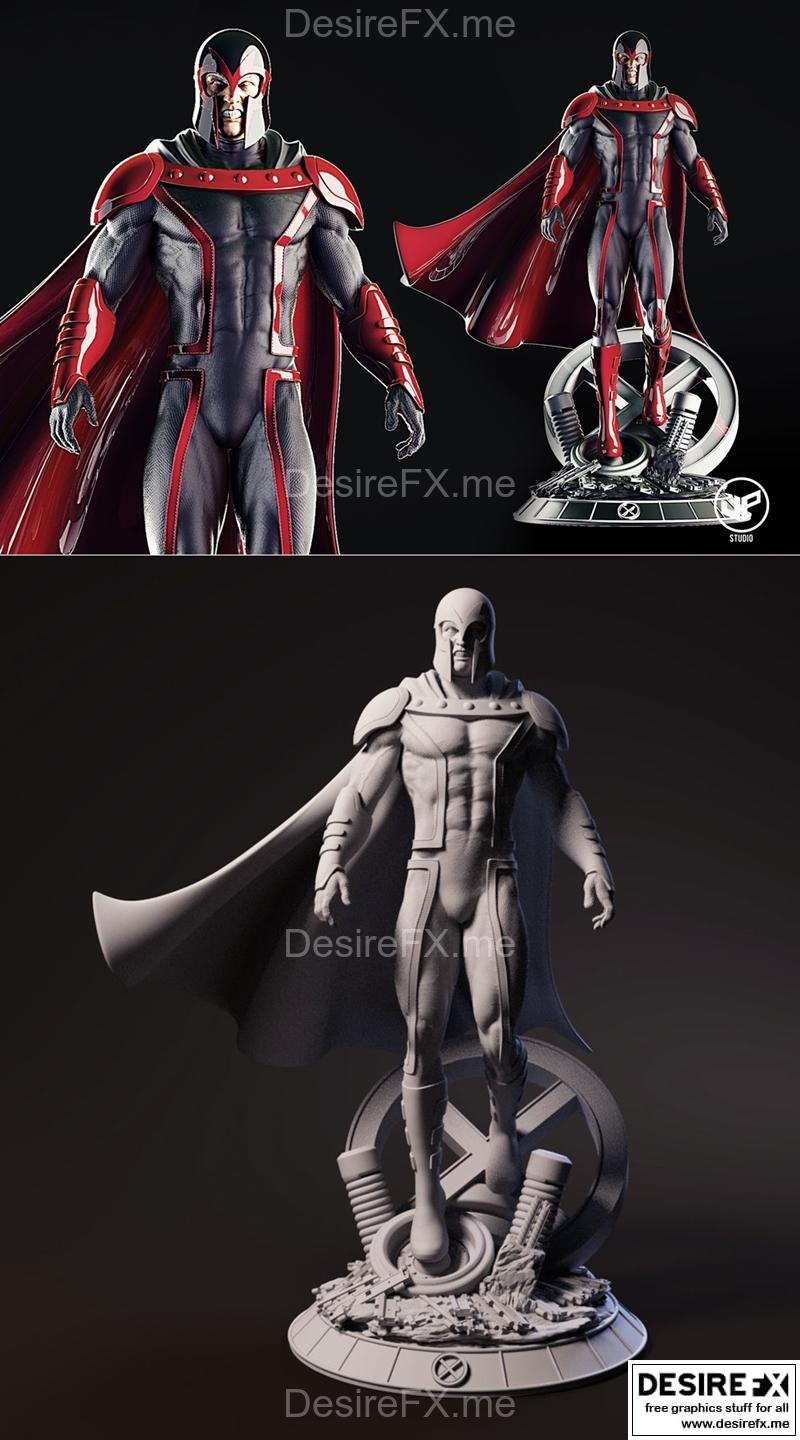 磁力战士高精度3D打印模型|Magneto Fan art high quality – 3D Print Model STL