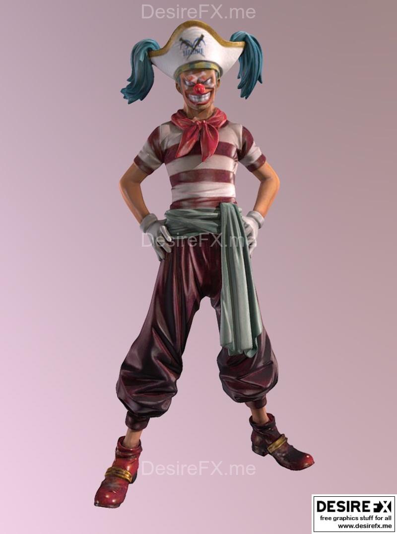 海贼王 - 裤子 - 3D打印模型|One Piece – Baggy – 3D Print Model STL