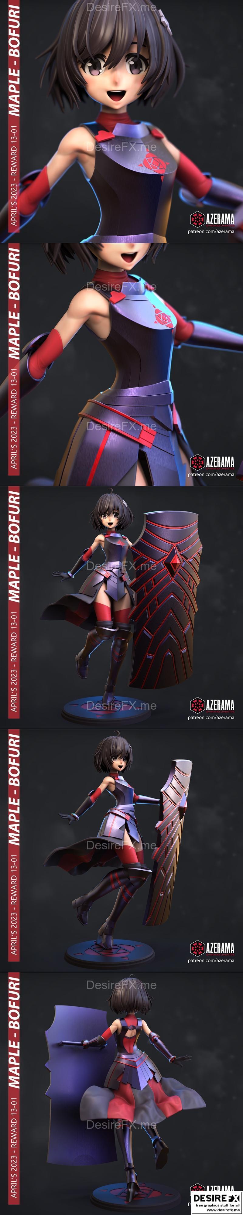 Azerama - 落樱枫 - 3D打印模型|Azerama – Maple – 3D Print Model STL