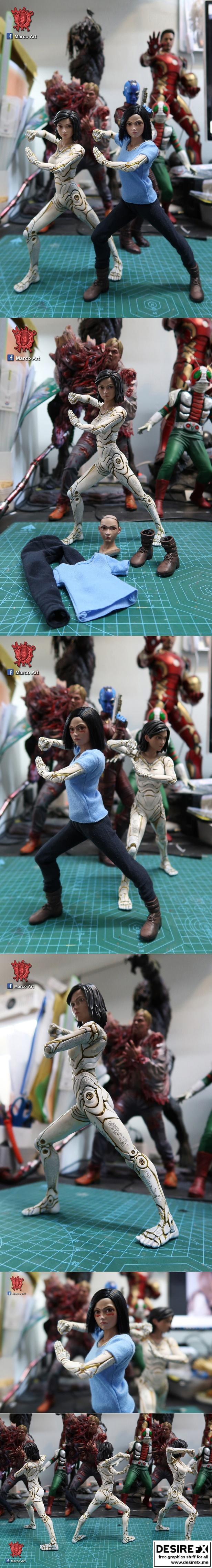 马可艺术工作室 - 阿丽塔 - 3D打印模型|Alita By Marco Art – 3D Print Model STL