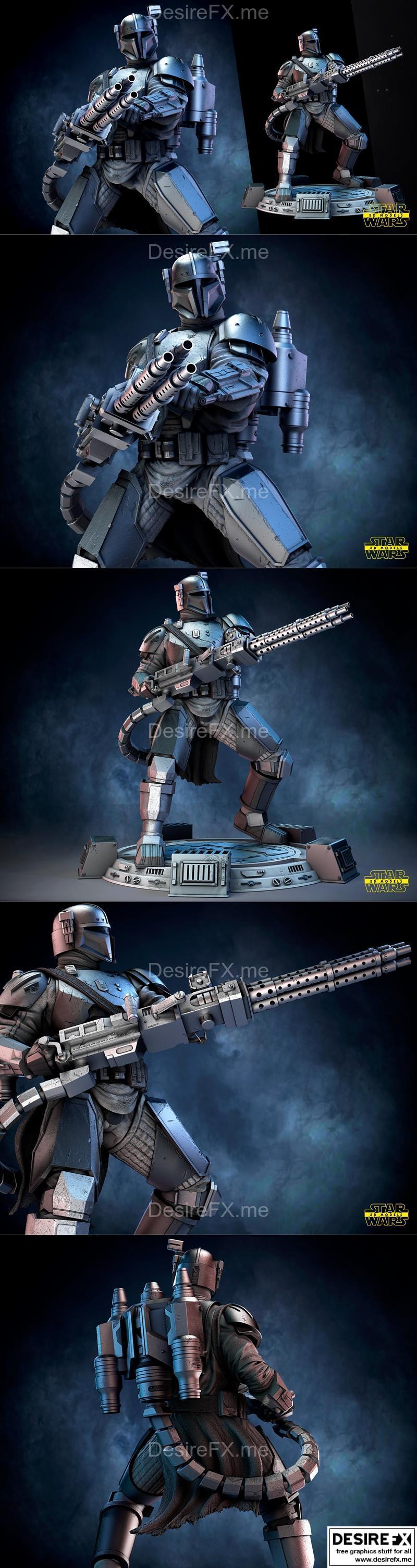 星球大战 夏尔·维兹拉 玩具雕塑 3D打印模型|Star Wars – Paz Viszla Sculpture – 3D Print Model STL