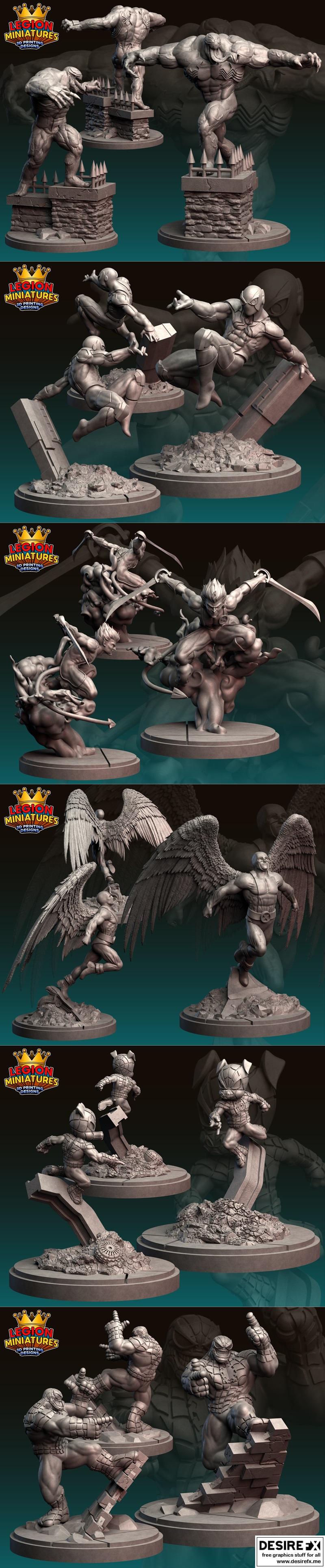 Legion迷你模型-23M四月刊-3D打印可打印模型|Legion Miniatures – Pack 23M April 2023 – 3D Print Model STL