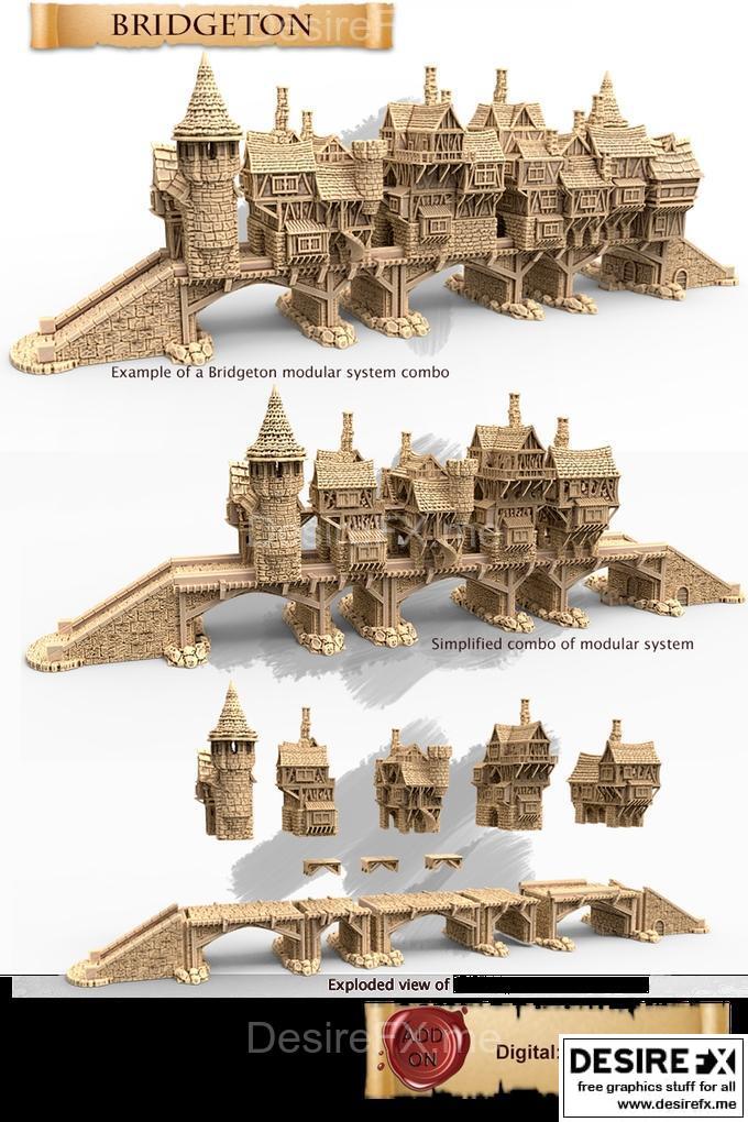 Bridgeton桥 3D打印模型|Bridgeton Bridge – 3D Print Model STL