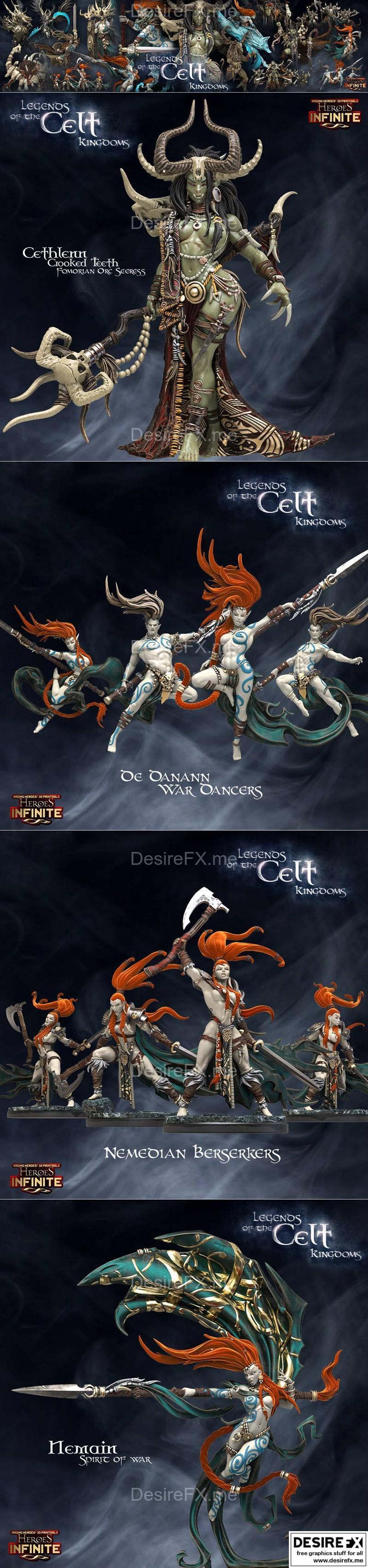 凯尔特王国传奇 3D打印模型|Heroes Infinite – Legend of the Celt Kingdom April 2023 – 3D Print Model STL