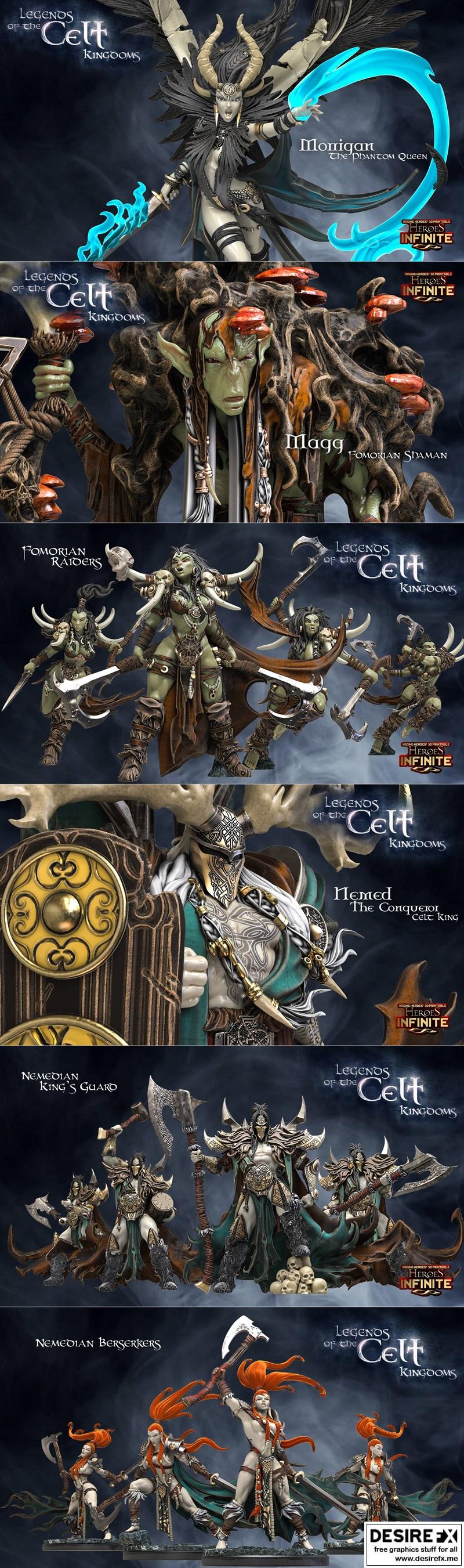 凯尔特王国传奇 3D打印模型|Heroes Infinite – Legend of the Celt Kingdom April 2023 – 3D Print Model STL