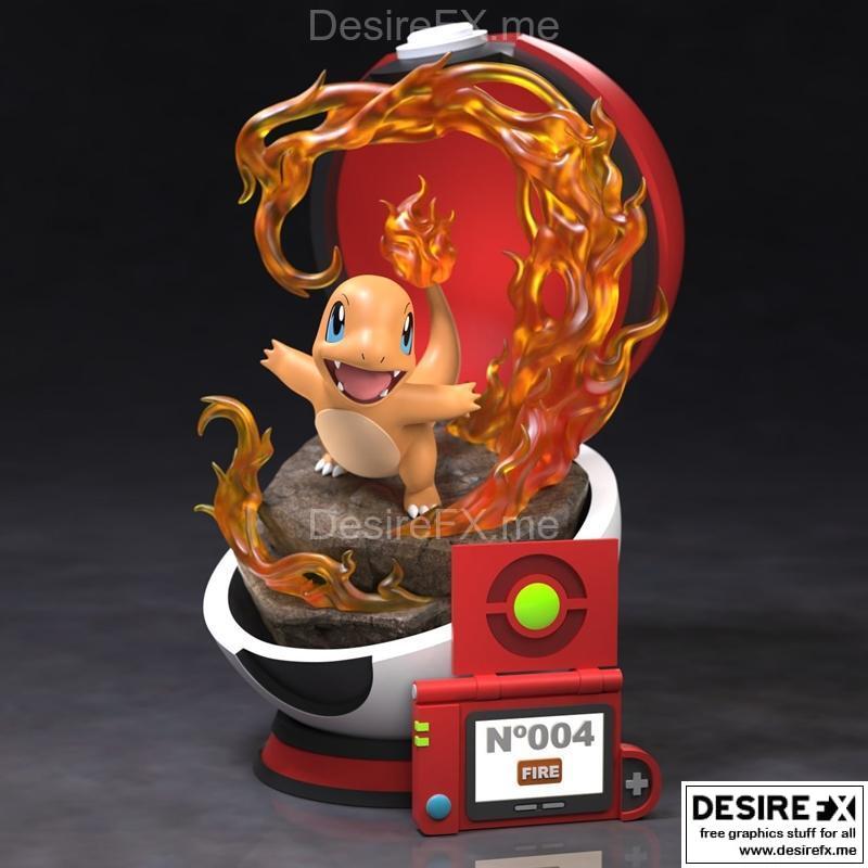 宝可梦查理德 3D打印模型|Charmander – 3D Print Model STL