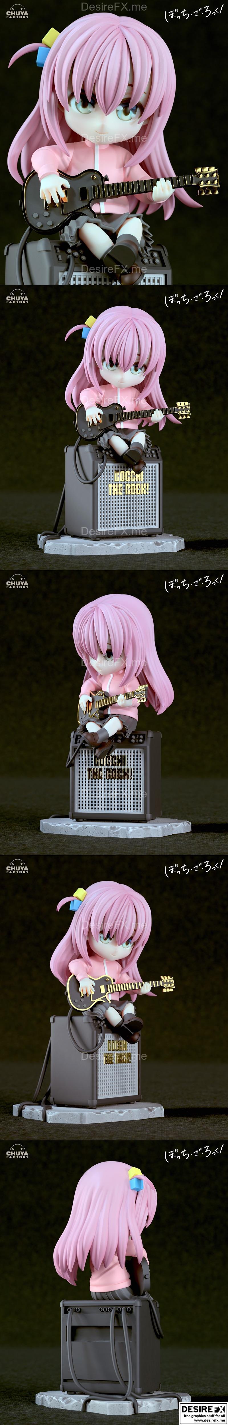 奇亚工坊 - 一人 gotoh - 3D打印模型|Chuya Factory – Hitori Gotoh – 3D Print Model STL